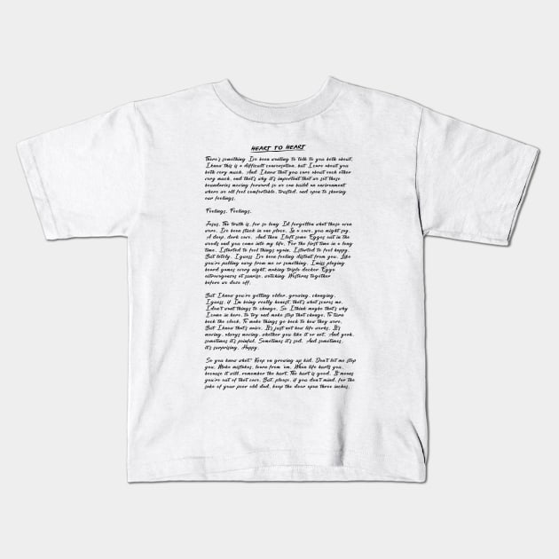 Hopper Letter Kids T-Shirt by VanHand